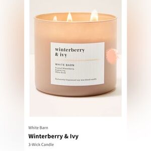 NIB Bath & Body Works “Winterberry & Ivy” 3-Wick Candle w Decorative Metal Lid.